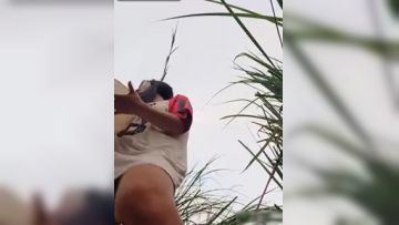 眼镜美眉带着亲姐姐勾搭看果园的卷毛哥哥户外野战小伙的家伙够粗大干起象岛国的男优1