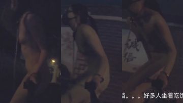 Twitter网红冯珊珊 户外出任务 塞肛塞求路人帮忙解除封印！