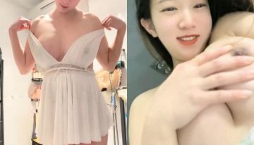 性感尤物！露背裙大奶唿之欲出！卫生间揉奶摸肥穴