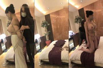 极品巨乳日本少妇直播绳子捆绑，脱掉露诱人大奶全身捆绑非常诱惑