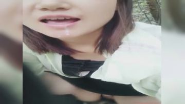 某直播平台女神nl真真约炮友白云山打野战下山又和司机小哥车震