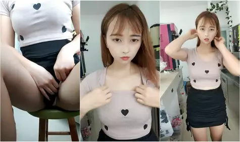 步行街奶茶店兼职可爱奶茶妹,近期生意惨淡,趁着没人柜台下露B紫薇,真大胆啊