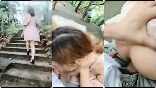 高颜值女神美女公园散步时被人尾随搭讪挑逗后在凉亭啪啪,说：快点操啊,操死我,用力干我.有人啊!