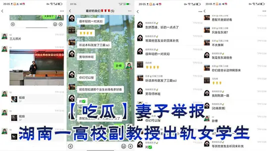 【吃瓜】妻子举报湖南一高校副教授出轨女学生