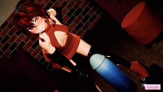 [つくあんの作业场]着たまま腹ボコ！モンスターディルド！